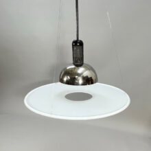 Achille Castiglione for Flos, Italy. "Frisbi". 1970's ceiling lamp.