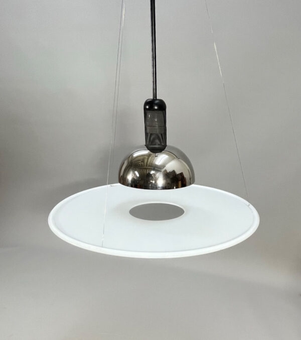Achille Castiglione for Flos, Italy. "Frisbi". 1970's ceiling lamp.