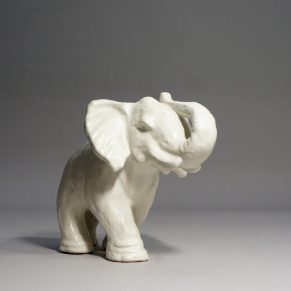 Anna-Lisa Thomson for Upsala-Ekeby, Sweden. 1950's elephant in ceramic.