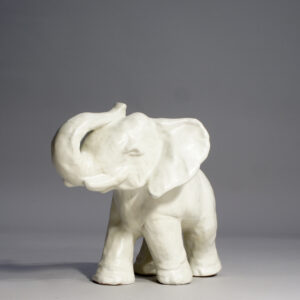 Anna-Lisa Thomson for Upsala-Ekeby, Sweden. 1950's elephant in ceramic.