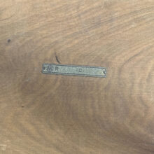 1940-50's side table in beech and walnut by Nordiska Kompaniet (NK), Sweden.