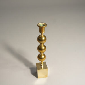 Sigurd Persson for Svenskt Tenn. "Tre Kulor". Signed candle stick in brass.