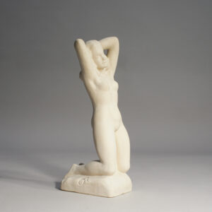 1930's sculpture of naked women in plaster by Ove Rasmusen, Denmark.