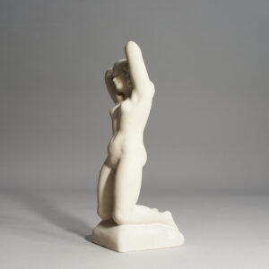 1930's sculpture of naked women in plaster by Ove Rasmusen, Denmark.