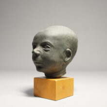 Sculpture of a child by Astrid Taube, Sweden.