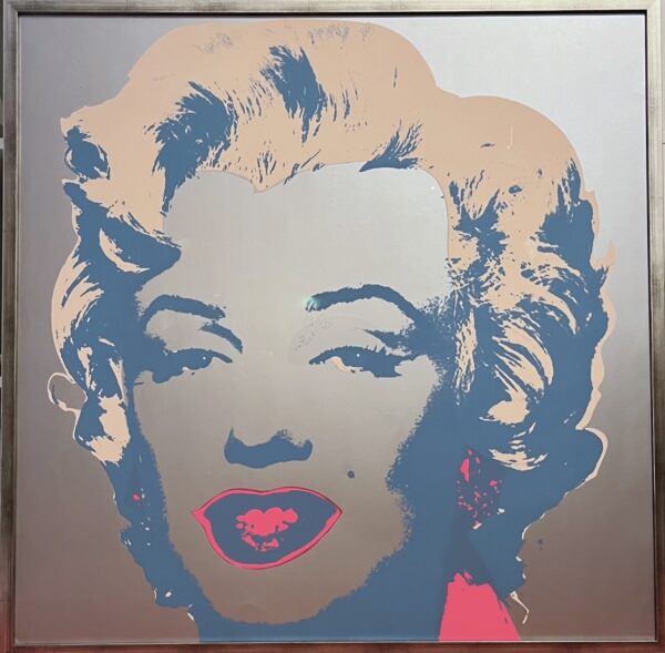 Marilyn Monroe by Andy Warhol. Silkscreen by Sunday B. Morning.