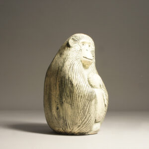 Lisa Larson for Gustavsberg, Sweden. Ceramic monkey with baby.