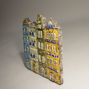 Lisa Larson for Gustavsberg, Sweden. Ceramic wall plaquet of " Gamla Stan.