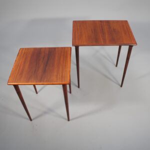 1960's nesting table in rosewood.