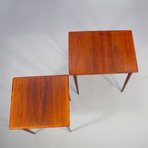 1960's nesting table in rosewood.