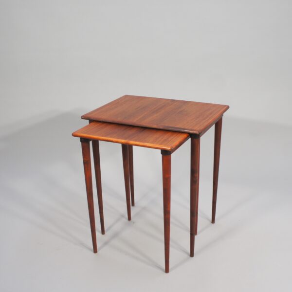 1960's nesting table in rosewood.