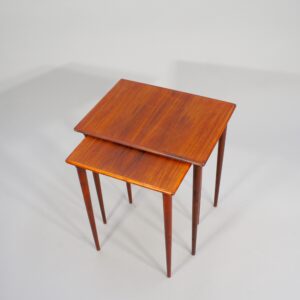 1960's nesting table in rosewood.