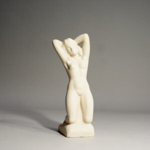 1930's sculpture of naked women in plaster by Ove Rasmusen, Denmark.