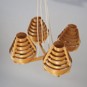 Hans-Agne Jakobsson for Elysett, Markaryd Sweden. Ceiling lamp in pine.