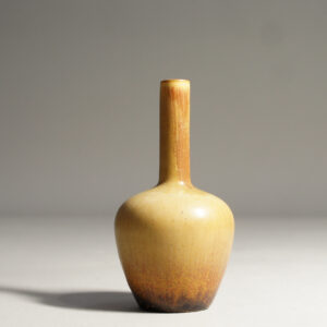 Carl-Harry Stålhane for Rörstrand, Sweden. Vase in stoneware with harefur glaze.