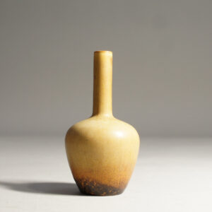 Carl-Harry Stålhane for Rörstrand, Sweden. Vase in stoneware with harefur glaze.