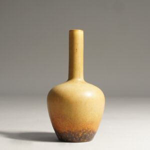 Carl-Harry Stålhane for Rörstrand, Sweden. Vase in stoneware with harefur glaze.