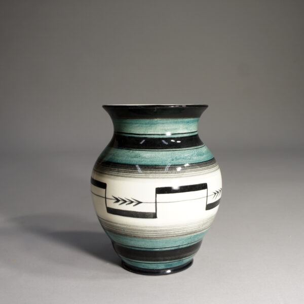 1930's art deco vase in ceramic by Ilse Claesson