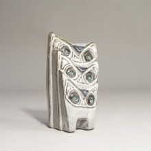 Owls in ceramic by Ester Wallin for Upsala Ekeby, Sweden.