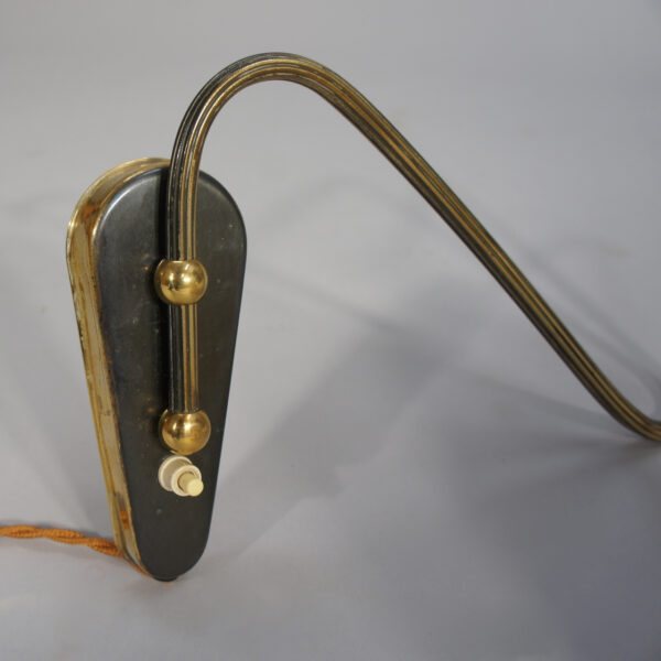 1950's wall lamp in brass.