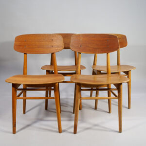 4 danish chairs in teak