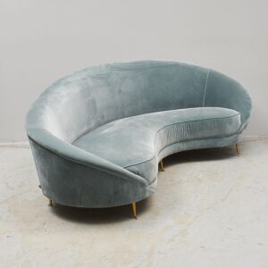 Art deco sofa by Jonathan Adler in 1930's style.