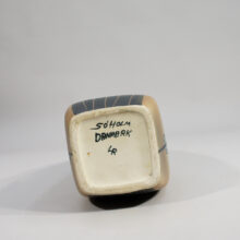 Floor vase in decorated ceramic by Søholm, Denmark signed LR