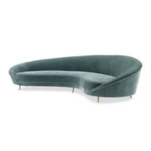 Art deco sofa by Jonathan Adler in 1930's style.