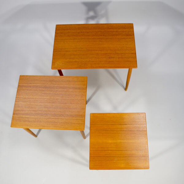 1950's nesting table in teak