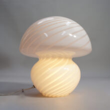 1970's desk lamp in glass by Murano Italy.