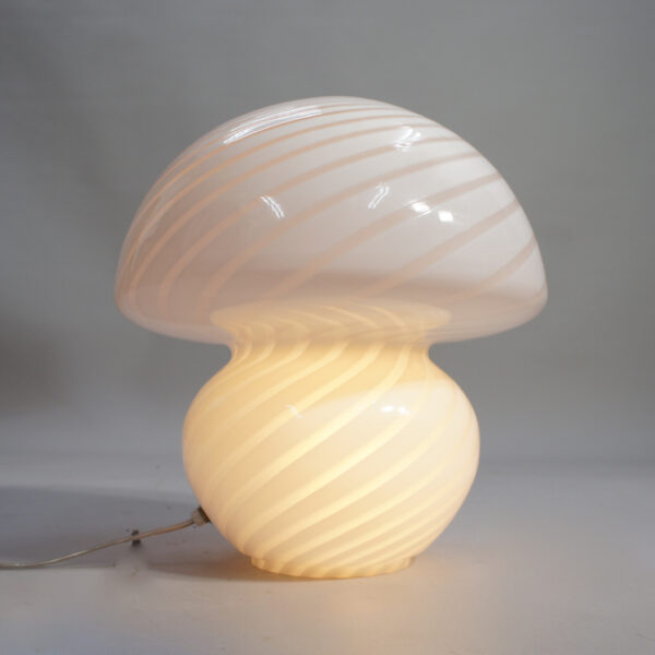 1970's desk lamp in glass by Murano Italy.