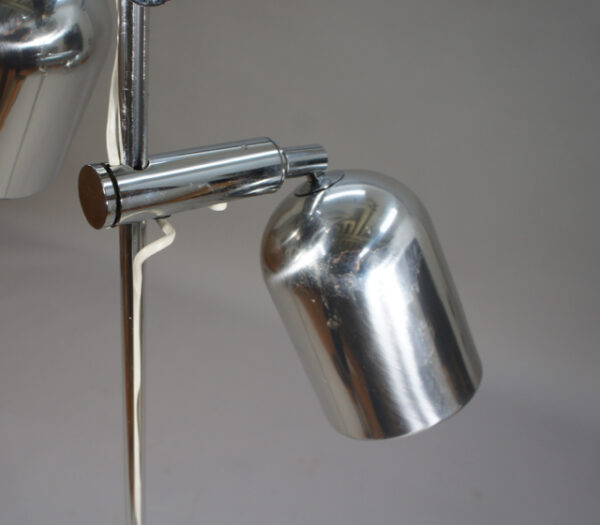 1970's floor lamp in metal by Dux, Sweden.