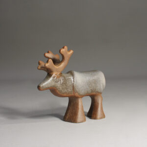 1960's reindeer in stone ware by Lisa Larson for Gustavsberg, Sweden.