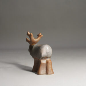 1960's reindeer in stone ware by Lisa Larson for Gustavsberg, Sweden.