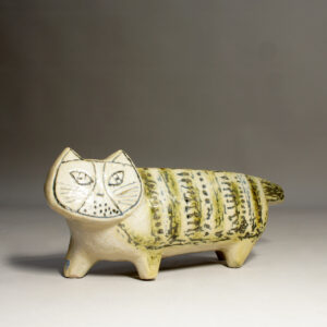 1960's cat in stoneware by Lisa Larson for Gustavsberg, Sweden.