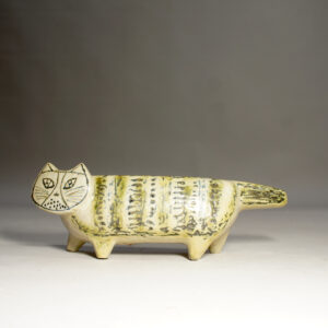 1960's cat in stoneware by Lisa Larson for Gustavsberg, Sweden.