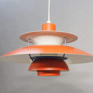 Poul Henningsen for Louis Poulsen "PH-5". Ceiling lamp in metal.