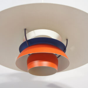 Louis Poulsen "PH-5". Ceiling lamp in metal.