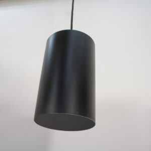 Ceiling lamp bar lamp in black metal, 1960's Denmark.