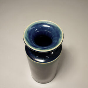 1960's vase in stoneware with hare fur glaze by Britt-Louise Sundell for Gustavsberg, Sweden.