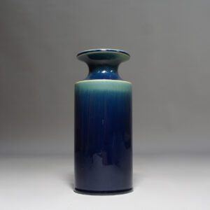 1960's vase in stoneware with hare fur glaze by Britt-Louise Sundell for Gustavsberg, Sweden.