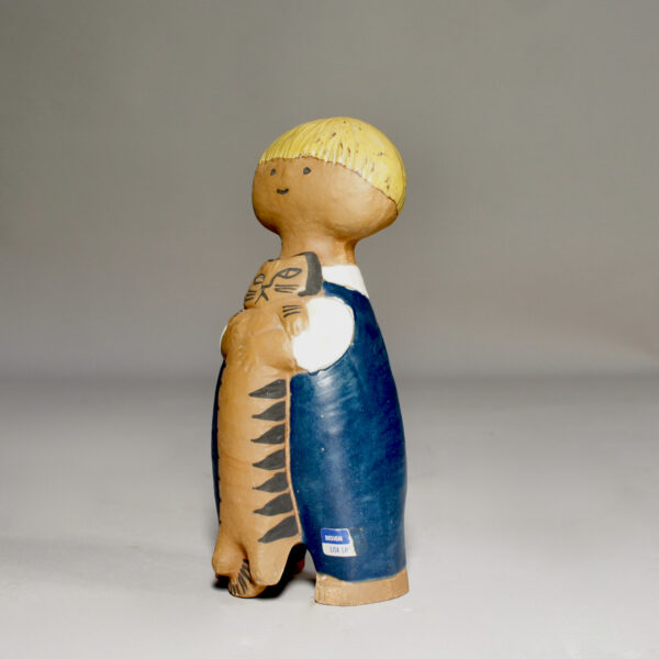 Lisa Larson for Gustavsberg. "Pelle" Figurine in stoneware