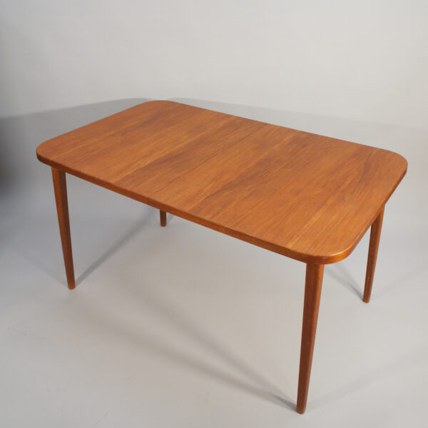 1950-60's dining table in teak with two extension boards