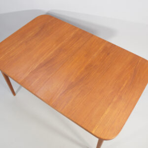 1950-60's dining table in teak with two extension boards