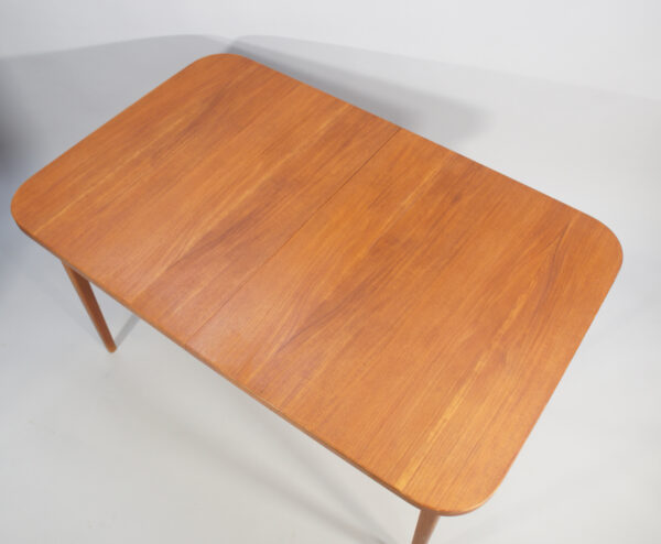 1950-60's dining table in teak with two extension boards