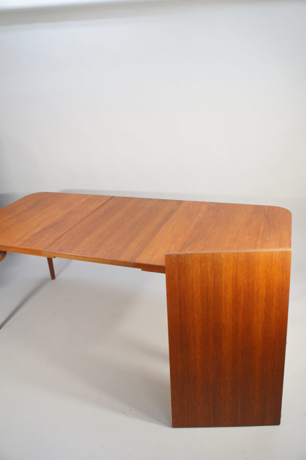 1950-60's dining table in teak with two extension boards