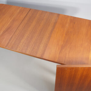 1950-60's dining table in teak with two extension boards