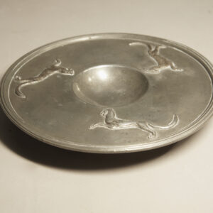 Dish in pewter by Nils Fougstedt for Svenskt Tenn