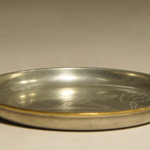 Dish in pewter by Nils Fougstedt for Svenskt Tenn