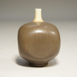 Berndt Friberg for Gustavsberg, Sweden. Vase in stoneware with hare's fur glaze